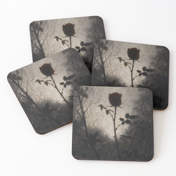 Item preview, Gothic Black Rose in Shadow designed and sold by DarkHolyQueen.