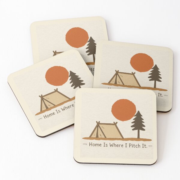 Item preview, Home Is Where I Pitch It Camping Quote designed and sold by ITCHAWAWAA.