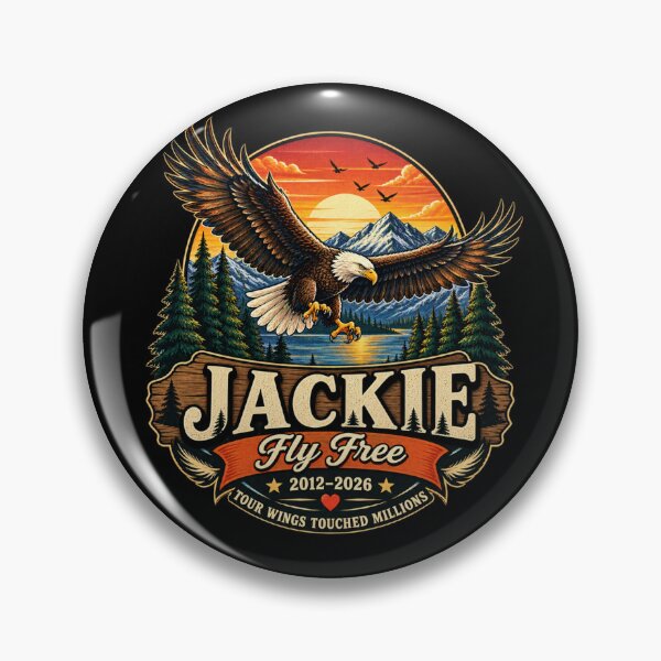 Item preview, Jackie Forever Our Queen Bald Eagle Memorial Tribute designed and sold by CirceRavens.