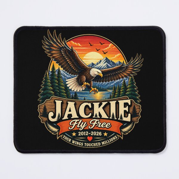 Item preview, Jackie Forever Our Queen Bald Eagle Memorial Tribute designed and sold by CirceRavens.