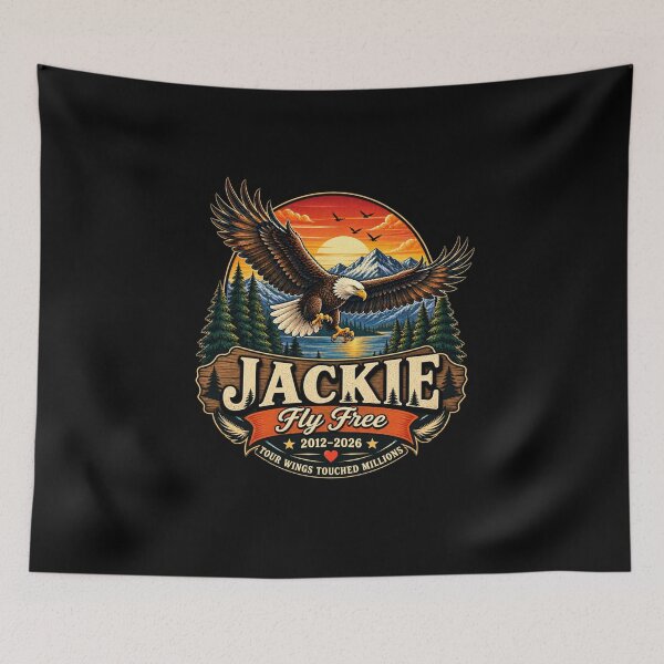 Item preview, Jackie Forever Our Queen Bald Eagle Memorial Tribute designed and sold by CirceRavens.