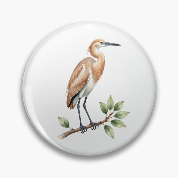 Item preview, Egret Watercolor Illustration | Elegant White Egret Bird Nature Artwork designed and sold by Rood Art Studio.