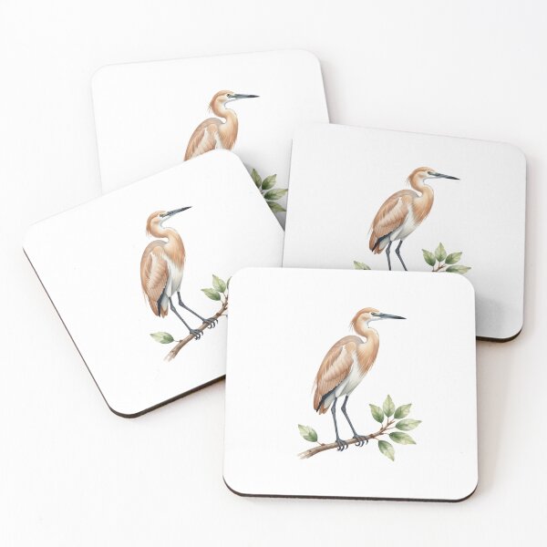 Item preview, Egret Watercolor Illustration | Elegant White Egret Bird Nature Artwork designed and sold by Rood Art Studio.