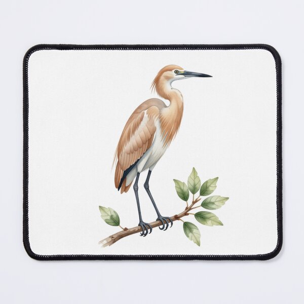 Item preview, Egret Watercolor Illustration | Elegant White Egret Bird Nature Artwork designed and sold by Rood Art Studio.