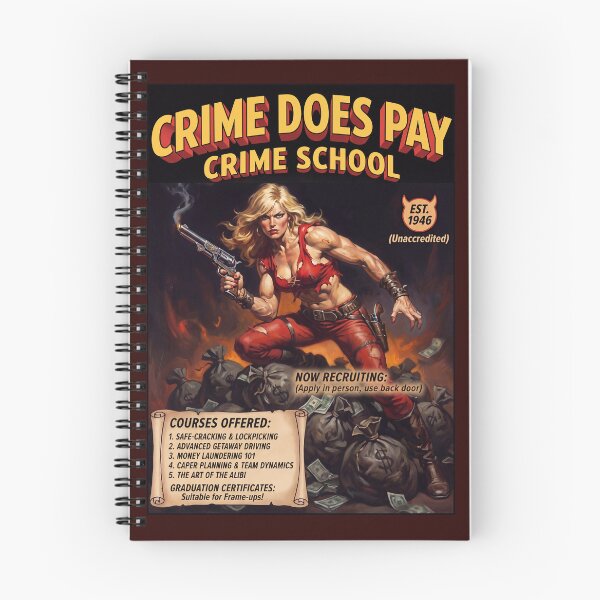 Item preview, Crime Does Pay Crime School designed and sold by graficsfx.