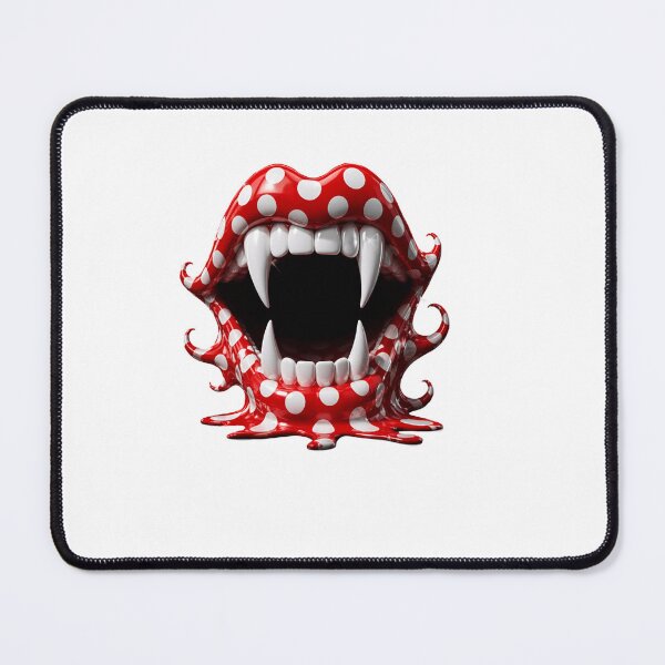 Item preview, Melting Polka Dot Vampire Mouth and Fangs designed and sold by YourColorsWall.