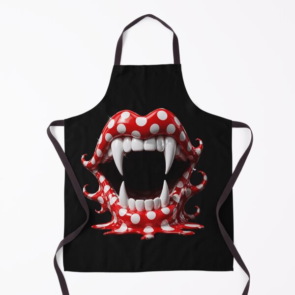 Item preview, Melting Polka Dot Vampire Mouth and Fangs designed and sold by YourColorsWall.