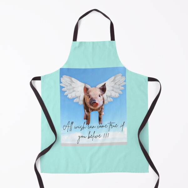 Item preview, All Wishes Can Come True Flying Pig Angel Wings designed and sold by MariaPCMaria.