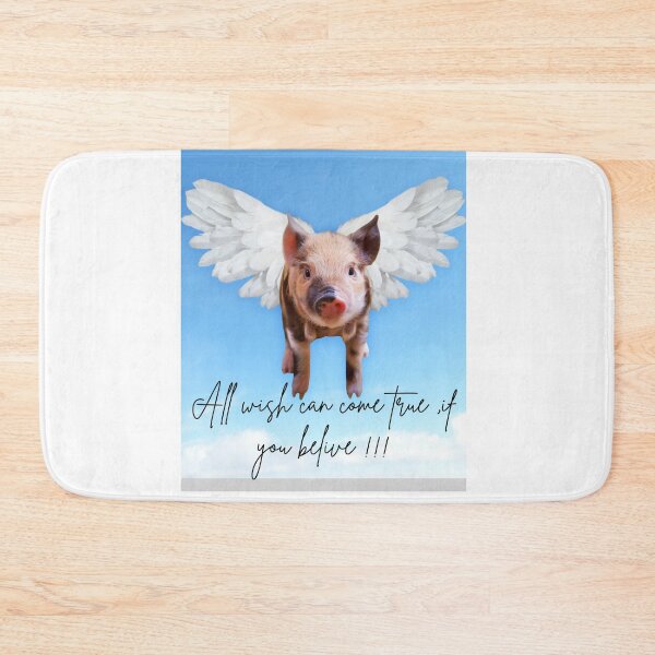 Item preview, All Wishes Can Come True Flying Pig Angel Wings designed and sold by MariaPCMaria.