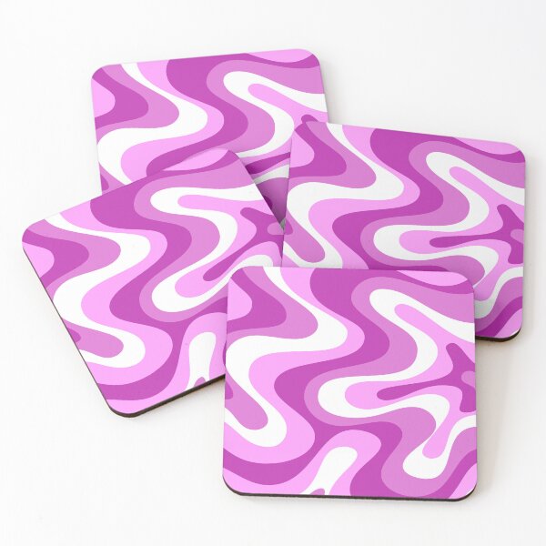 Item preview,  Liquid Swirl Retro Abstract in purple tones, Cream, and White designed and sold by Differenceee.