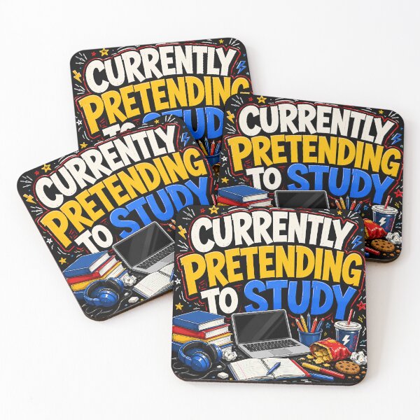 Item preview, Currently Pretending To Study Funny Student Design designed and sold by CreativeLook25.