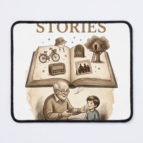Item preview, Grandpa’s Stories Our Treasure – Grandfather Grandson Nostalgia designed and sold by Origamoart.
