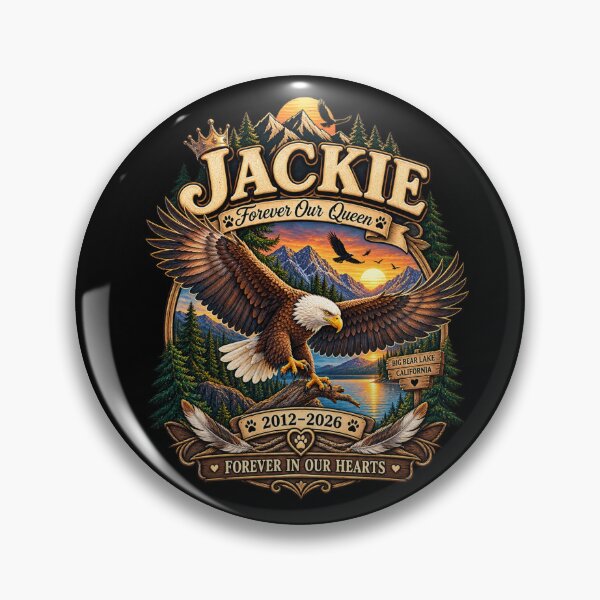Item preview, Jackie Forever Our Queen Bald Eagle Memorial Tribute designed and sold by CirceRavens.