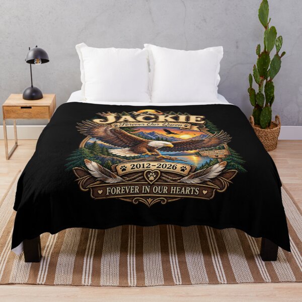Item preview, Jackie Forever Our Queen Bald Eagle Memorial Tribute designed and sold by CirceRavens.