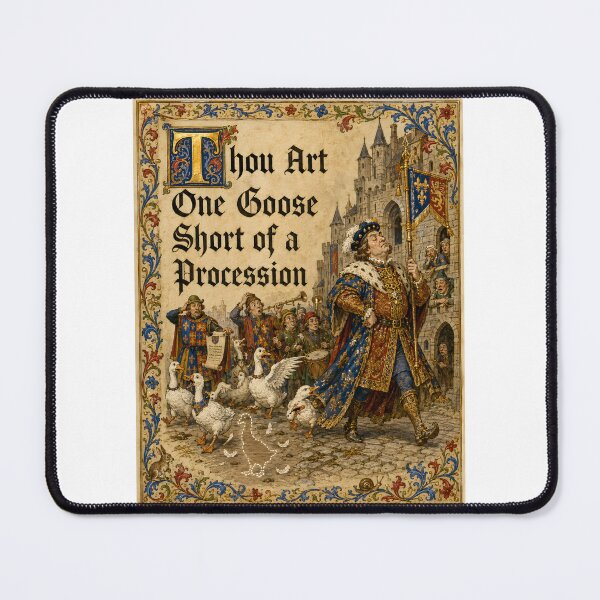 Item preview, One Goose Short Procession designed and sold by aistrokeofart.