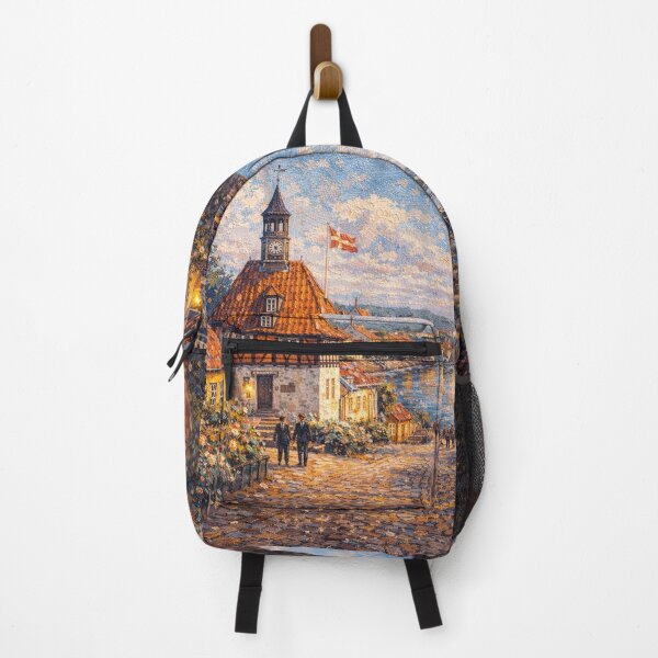 Item preview, A painting of Ebeltoft, Denmark – A Beautiful Village in Europe. designed and sold by GalleryKauffeld.