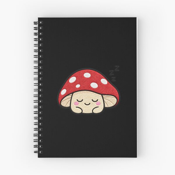 Item preview, Sleepy Mushroom Kawaii Embroidery Patch Illustration designed and sold by ColorSplash123.