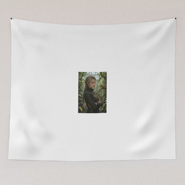 Item preview, Blonde Woman with Green Chameleons in Jungle designed and sold by CathryneDelamort.