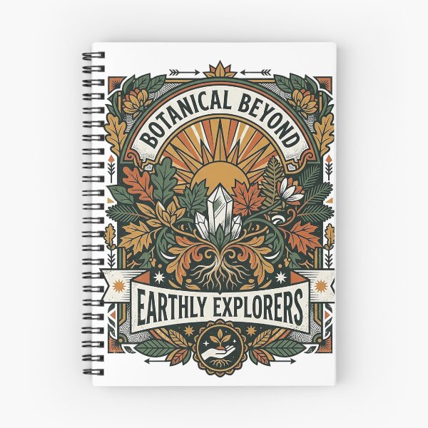 Item preview, Botanical Beyond Earthly Explorers – Vintage Crystal Nature Badge designed and sold by cannsuh.