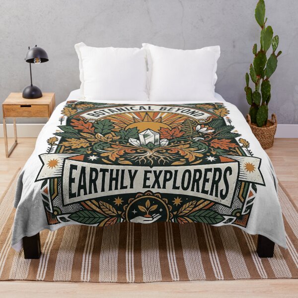 Item preview, Botanical Beyond Earthly Explorers – Vintage Crystal Nature Badge designed and sold by cannsuh.