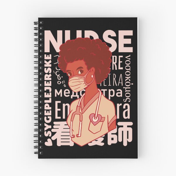 Item preview, Global Black Nurse Multiple Languages Face Mask RN designed and sold by Hilal-Studio.