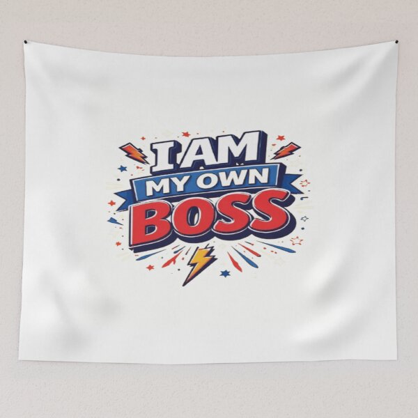 Item preview, I Am My Own Boss Funny Motivational Entrepreneur Design designed and sold by WantStyleyou.