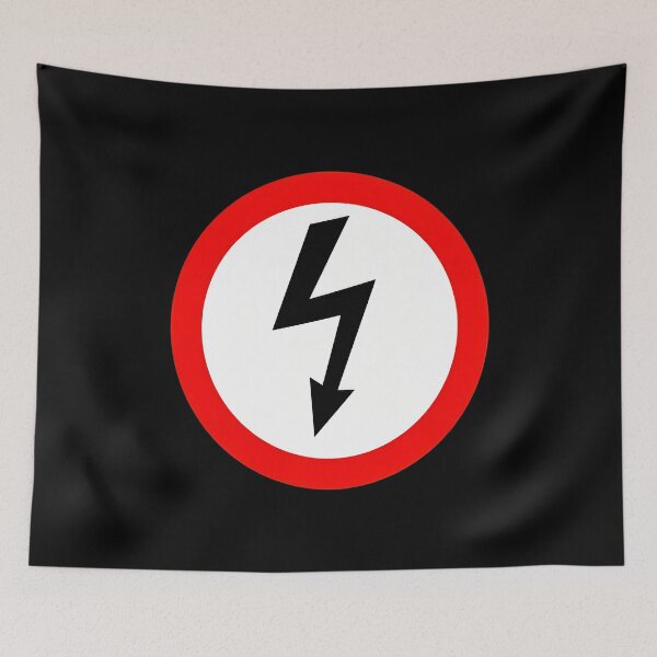 Item preview, Danger Bolt Warning Sign -28 designed and sold by ChevalierIzyy.