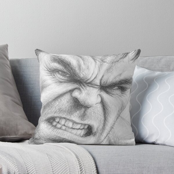 Item preview, Angry Giant Pencil Drawing - Intense Superhero Portrait Art designed and sold by Leon Woods Pencil Art.
