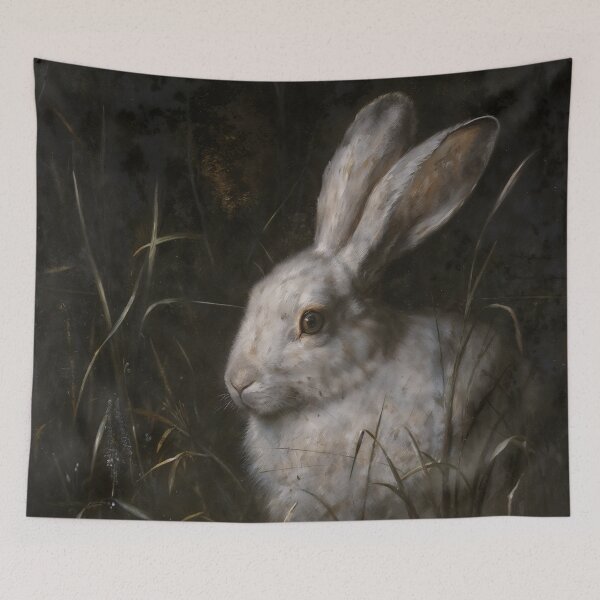 Item preview, Gothic White Rabbit in Dark Woods designed and sold by DarkHolyQueen.