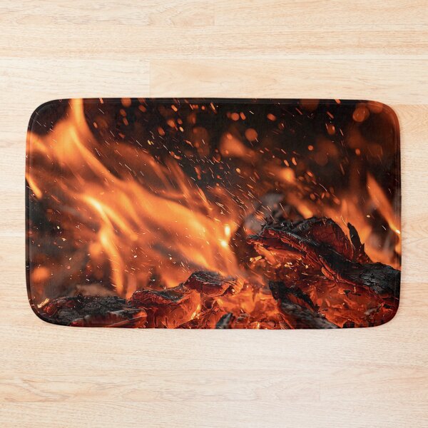 Item preview, Fire Sparks and Red Hot Coals Glowing Cinders Rising Into the Dark designed and sold by Yoruhara.