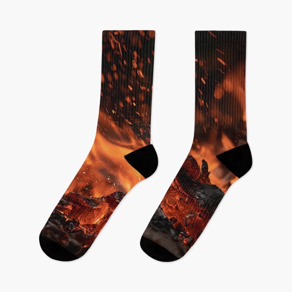 Item preview, Fire Sparks and Red Hot Coals Glowing Cinders Rising Into the Dark designed and sold by Yoruhara.