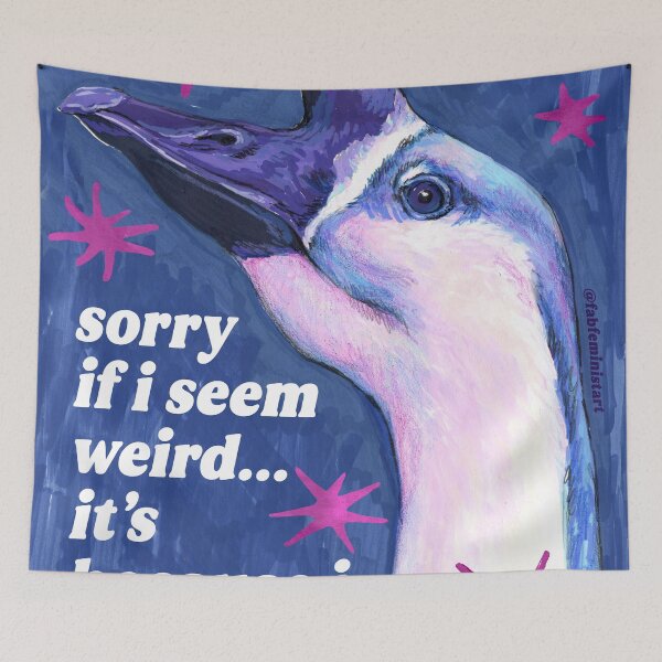 Item preview, Sorry if I seem weird... it's because I am designed and sold by fabfeminist.