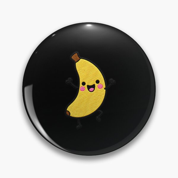 Item preview, Funny Dancing Banana Kawaii Embroidery Patch designed and sold by ColorSplash123.