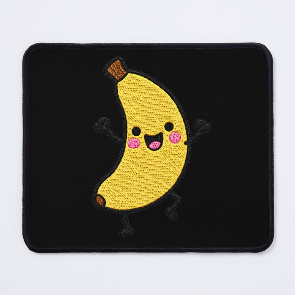 Item preview, Funny Dancing Banana Kawaii Embroidery Patch designed and sold by ColorSplash123.