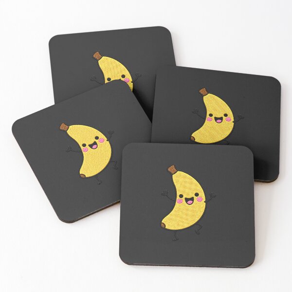 Item preview, Funny Dancing Banana Kawaii Embroidery Patch designed and sold by ColorSplash123.
