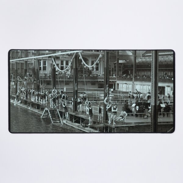 Item preview, Early 1900s Swimmers at the Historic Sutro Baths – San Francisco, California designed and sold by SiliconValleyUS.