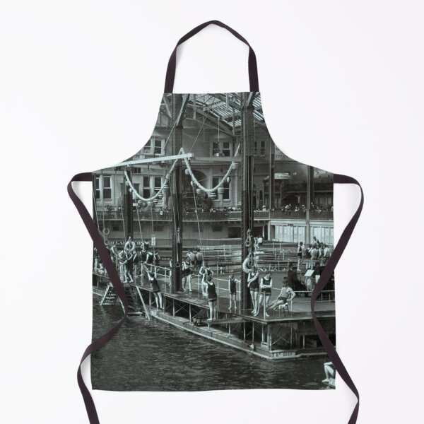 Item preview, Early 1900s Swimmers at the Historic Sutro Baths – San Francisco, California designed and sold by SiliconValleyUS.