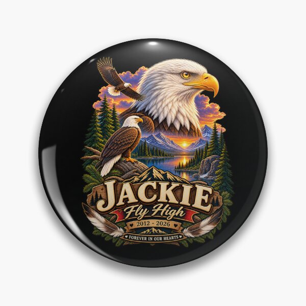 Item preview, Jackie Forever Our Queen Bald Eagle Memorial Tribute designed and sold by CirceRavens.