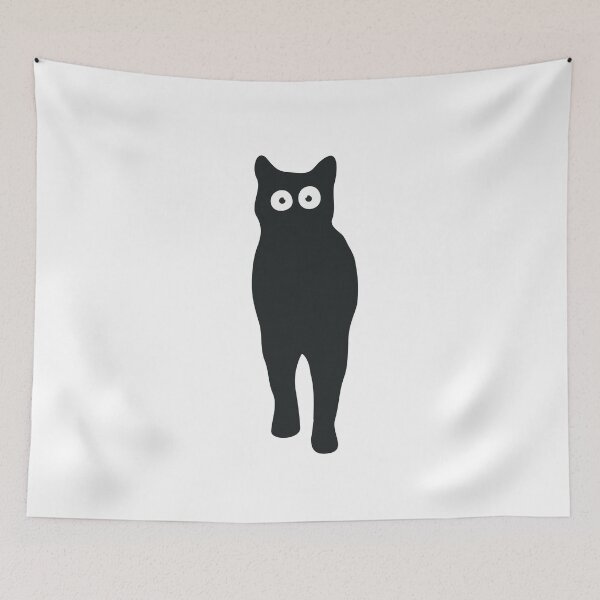 Item preview, Goofy Black Cat designed and sold by Gkinoki.
