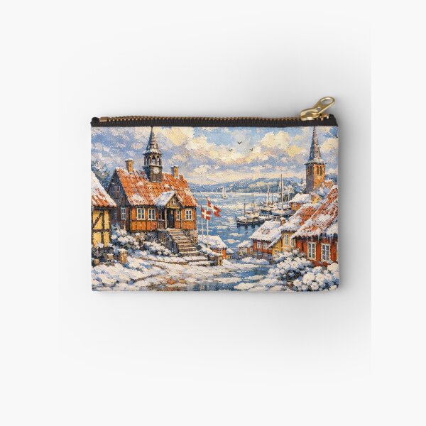 Item preview, Ebeltoft in Denmark painting – a winter scene in this beautiful european city. designed and sold by GalleryKauffeld.