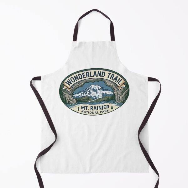 Item preview, Wonderland Trail Mt Rainier National Park Vintage Hiking Badge designed and sold by LittleArij.
