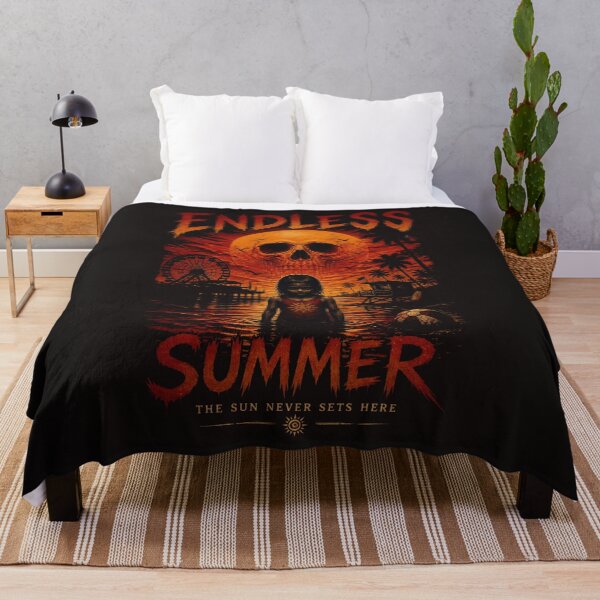 Item preview, Endless Summer Horror Skull Beach designed and sold by ERODED SELF.