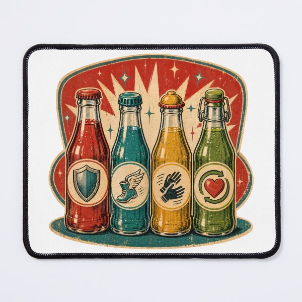 Item preview, Retro Undead Survival Soda Collection designed and sold by NextLevelThread.
