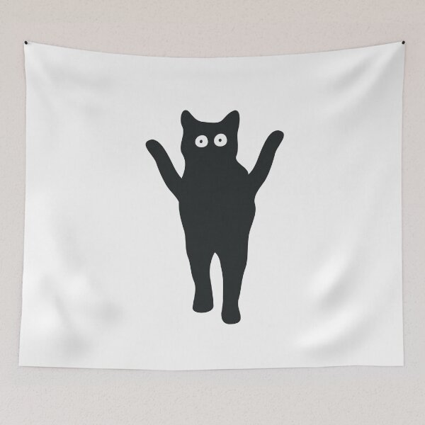 Item preview, Goofy Black Cat designed and sold by Gkinoki.