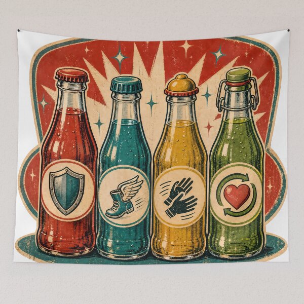 Item preview, Retro Undead Survival Soda Collection designed and sold by NextLevelThread.