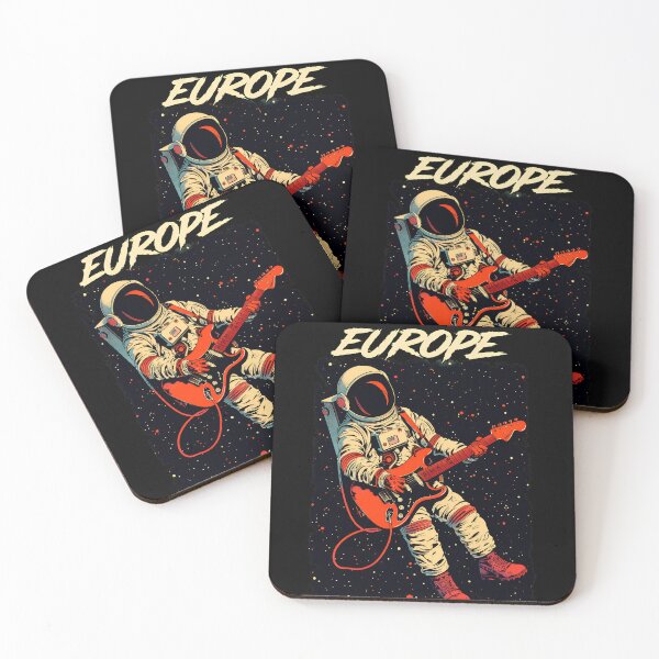 Item preview, Astronaut Playing Guitar 'EUROPE' Rock Space-44 designed and sold by ChevalierIzyy.