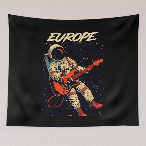 Item preview, Astronaut Playing Guitar 'EUROPE' Rock Space-44 designed and sold by ChevalierIzyy.