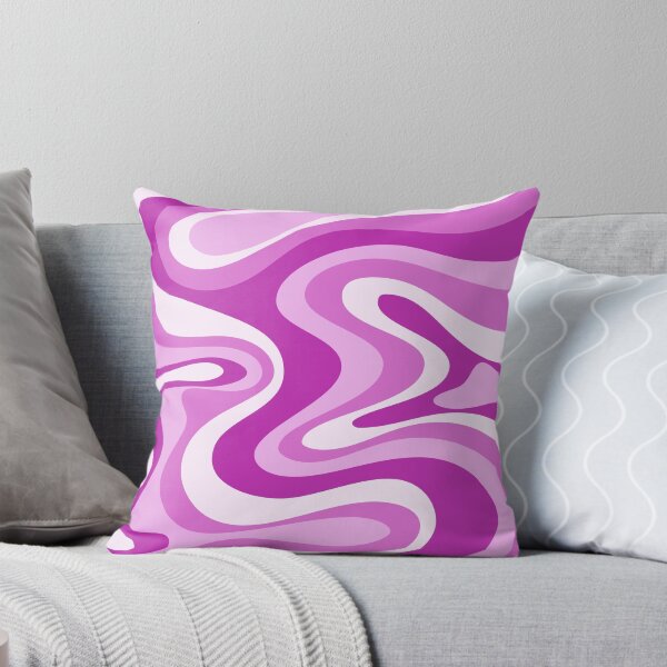 Item preview, Liquid Swirl Retro Abstract in purple tones, Cream, and White designed and sold by Differenceee.