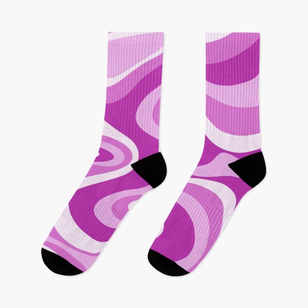 Item preview, Liquid Swirl Retro Abstract in purple tones, Cream, and White designed and sold by Differenceee.