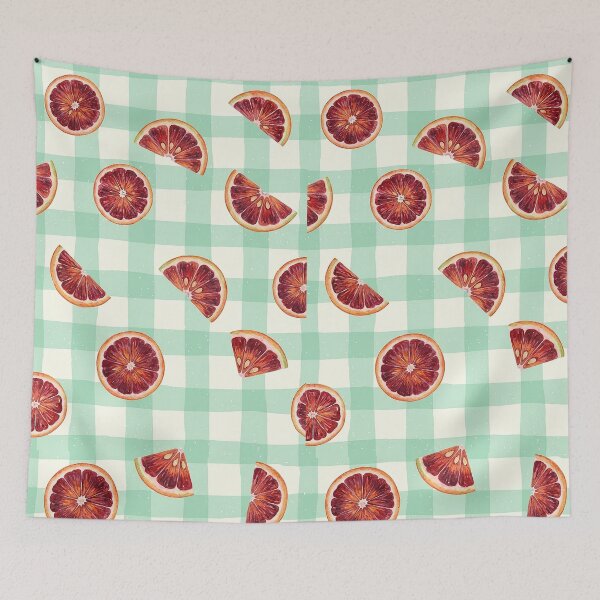 Item preview, slice blood orange pattern designed and sold by tampansgang.